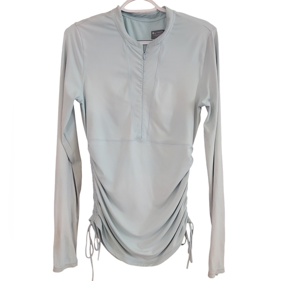 Athleta Other - Athleta Baby Blue 1/2 Zip Women's Size Small Swim Top